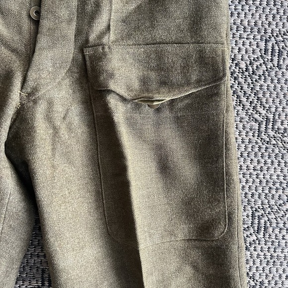 Vintage Canadian Military Uniform Men's Small Green Battle Dress Blouse 1950s - Picture 14 of 16